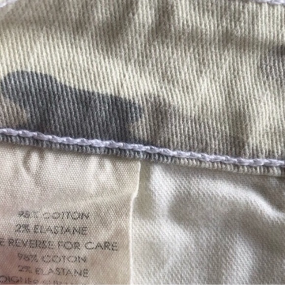 Never worn Elizabeth & James Textile skinny jeans pants white grey tan camo 28 - Picture 13 of 13